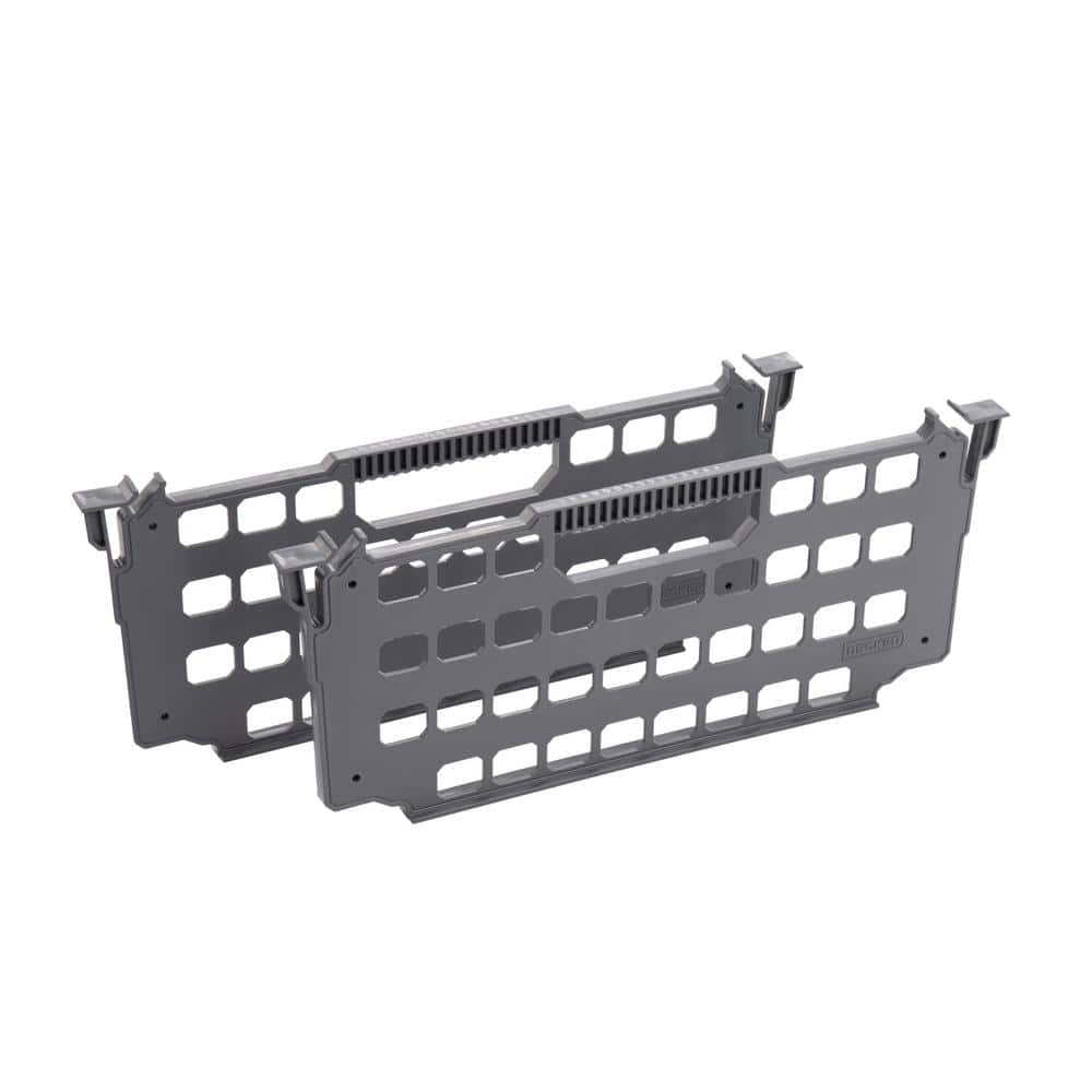 Gray Plastic Drawer Dividers for Truck Tool Boxes (2-pack)