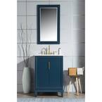 Design Element Klein 24 in. W x 18 in. D Bath Vanity in Blue with ...