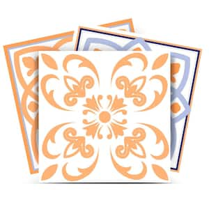 White, Blue, Orange SB40 5 in. x 5 in. Vinyl Peel and Stick Tile (24 Tiles, 4.17 sq. ft./Pack)