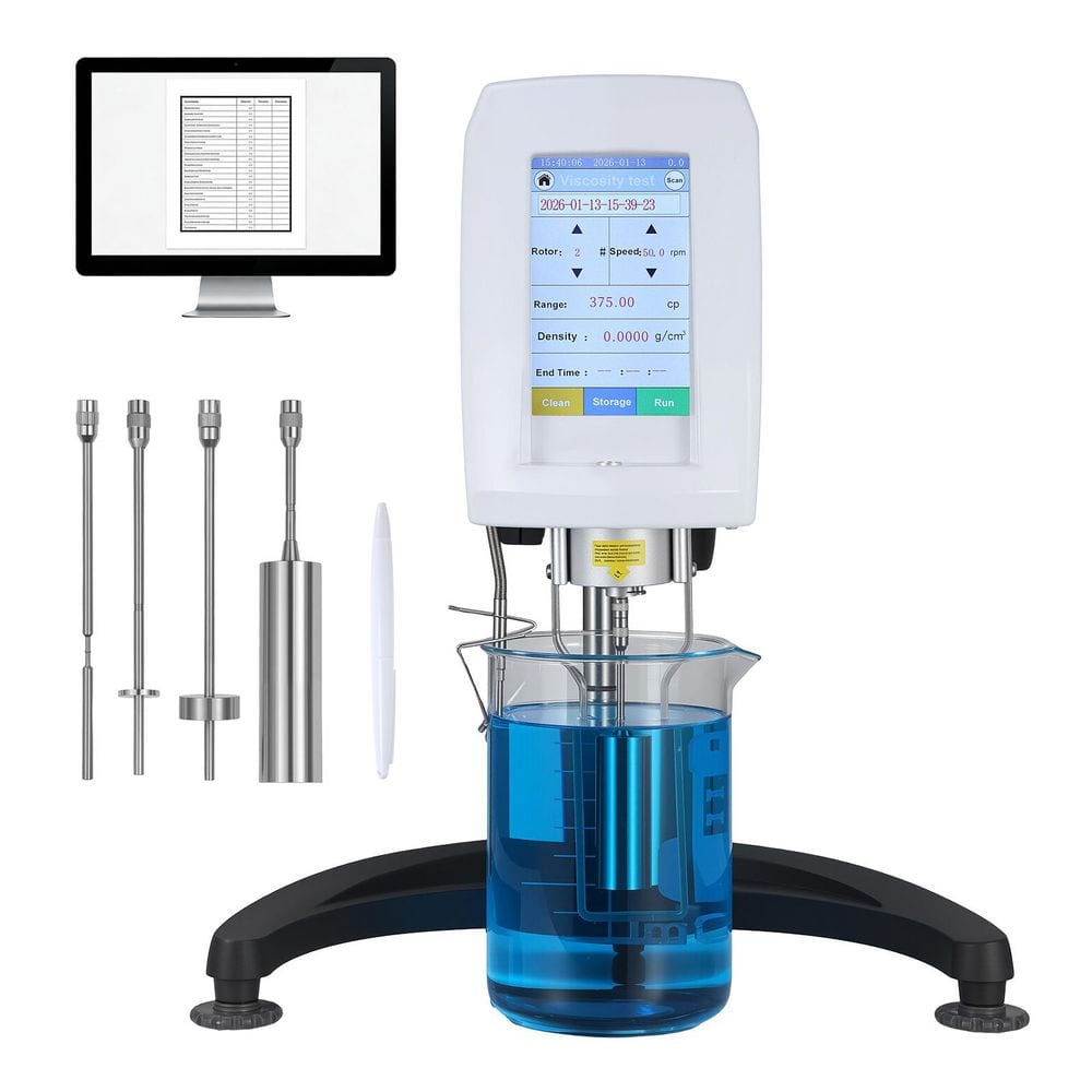 Digital Rotary Viscometer, 10-6000000 mPa. s(cP), ±1% Accuracy, 240V AC Digital Rotational Viscosity Meter, 2025 update price history on PriceWatchPro