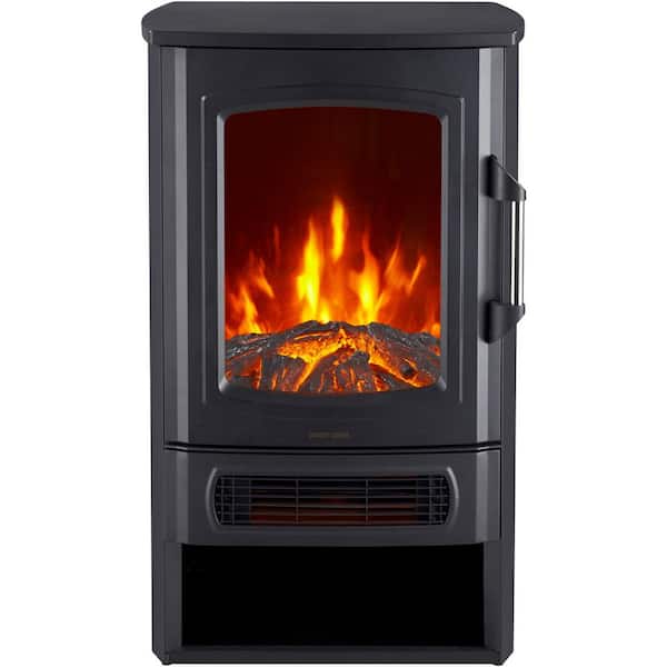 Cambridge 12.6 in. Ventless Freestanding Electric Fireplace in Black