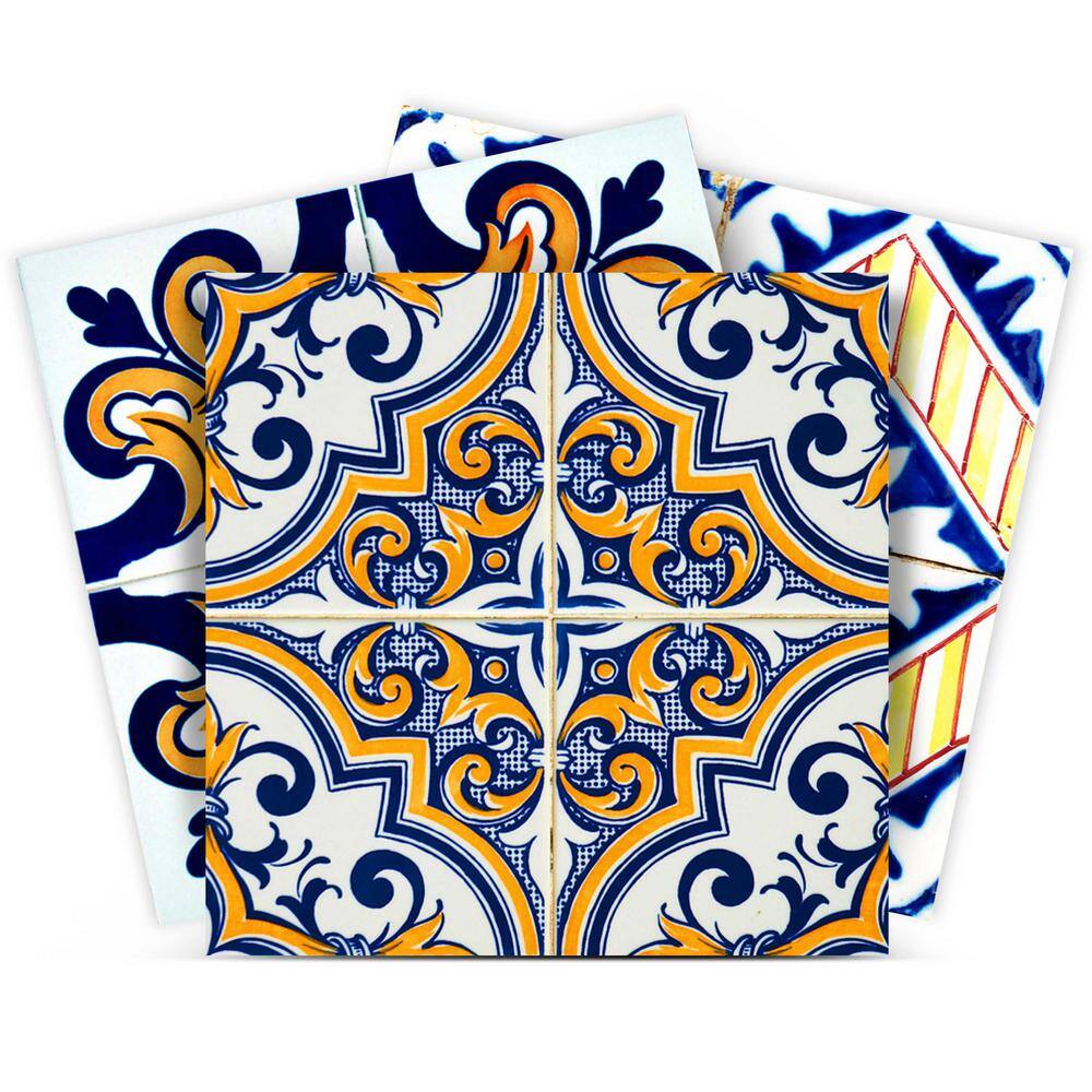 Blue and Yellow H404 8 in. x 8 in. Vinyl Peel and Stick Tile (24-Tiles, 10.67 sq.ft./Pack) price history on PriceWatchPro