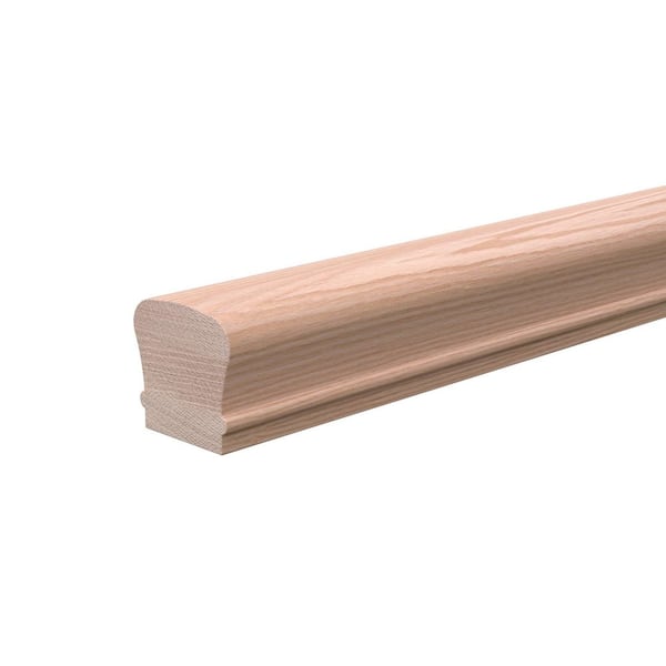 Stair Parts 6210 16 ft. Unfinished Red Oak Handrail