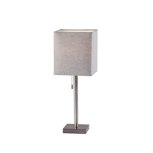 Adesso Estelle 24 in. Brushed Steel Table Lamp 1566-22 - The Home Depot