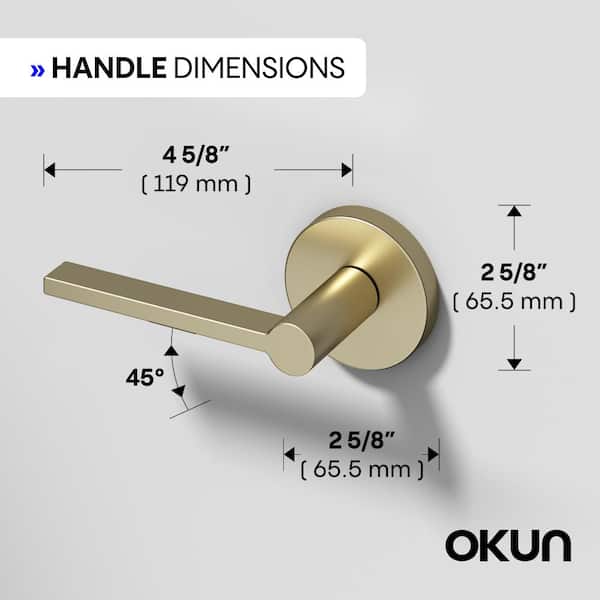 Okun Muse Metal Brushed Champagne Gold Passage Hall/Closet Flat