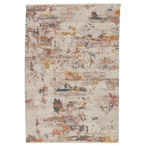 Vibe Demeter Ivory/Multicolor 5 ft. 3 in. x 7 ft. 10 in. Abstract Rectangle Area Rug