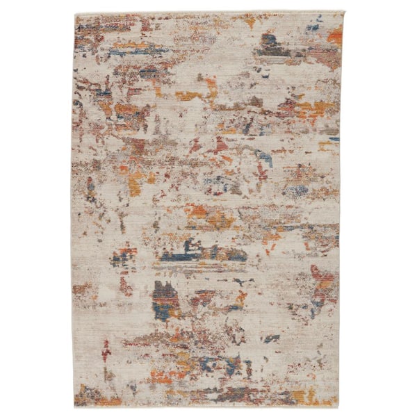VIBE BY JAIPUR LIVING Vibe Demeter Ivory/Multicolor 5 ft. 3 in. x 7 ft. 10 in. Abstract Rectangle Area Rug