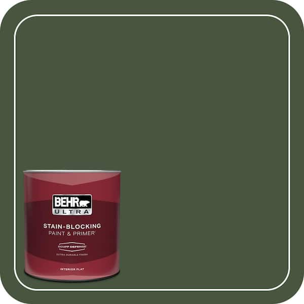 BEHR ULTRA 1 qt. #MQ6-49 Chard Extra Durable Flat Interior Paint & Primer
