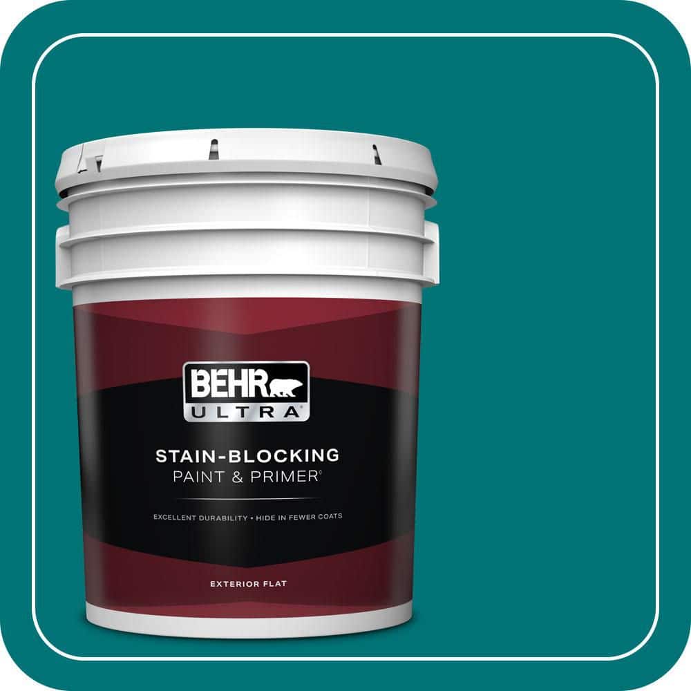 5 gal. #T15-3 Essential Teal Flat Exterior Paint & Primer price history on PriceWatchPro
