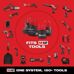 Lot De 2 Batteries Milwaukee M12 XC 12V 6000mAh - Pour Outils Sans Fil M12 - Remplacement 48-11-2401 Et Autres Modèles