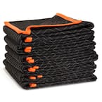 72 in. x 40 in. Heavy-Duty Padded Moving Blankets (6-Pack)