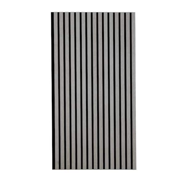 Ejoy 24 in. x 94.5 in. x 0.8 in. Acoustic Vinyl Wall Siding Panel in Grey Color (Set of 1-Piece)