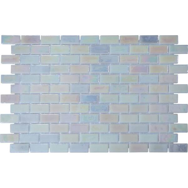 Apollo Tile (Sample) Blue 3-in x 6-in Glossy Glass Brick Subway Floor and Wall Tile