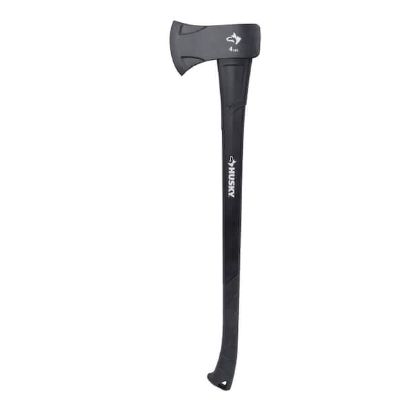 Husky 4 lbs. Premium Axe with 36 in. Handle Length Fiberglass Handle Premium Axe