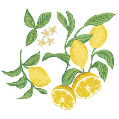 Lemons Peel and Stick Wall Decals (set of 20)