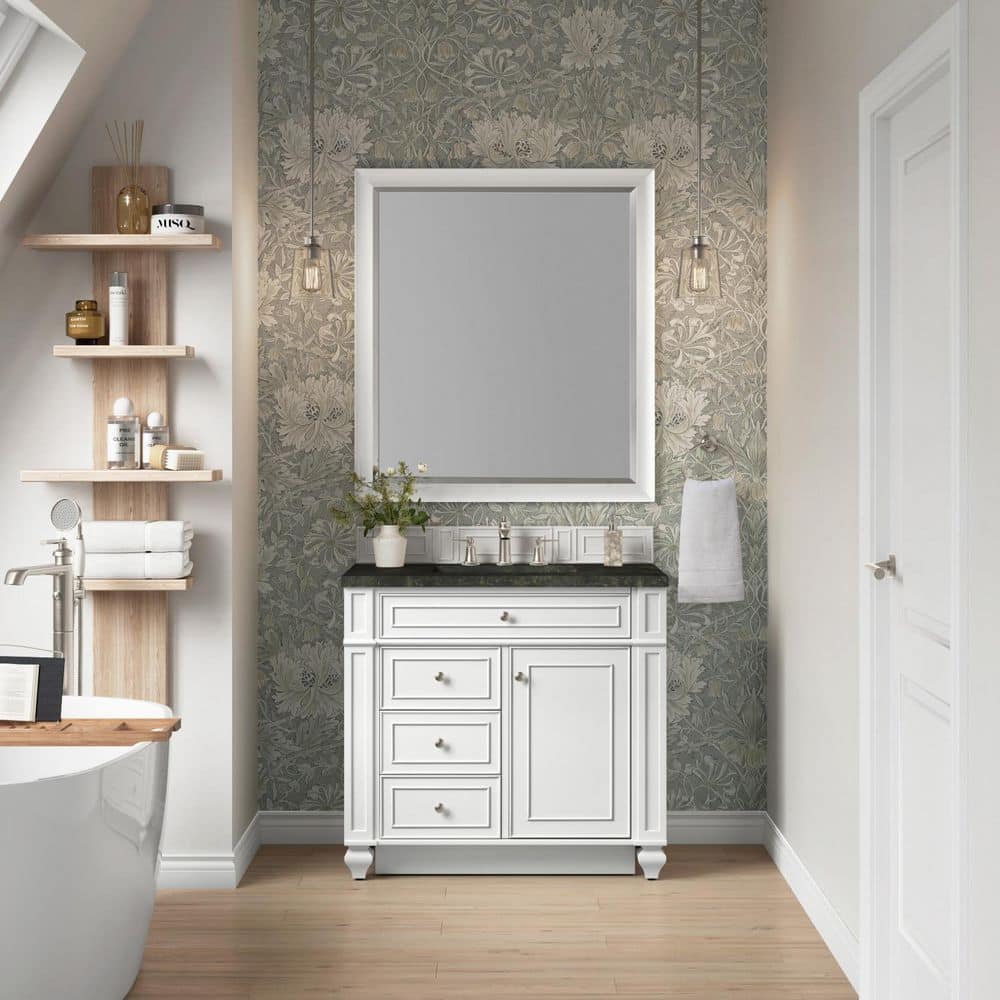 Bristol 36.0 in. Single Bath Vanity in Bright White with Phantome Engineered Composite Top price history on PriceWatchPro