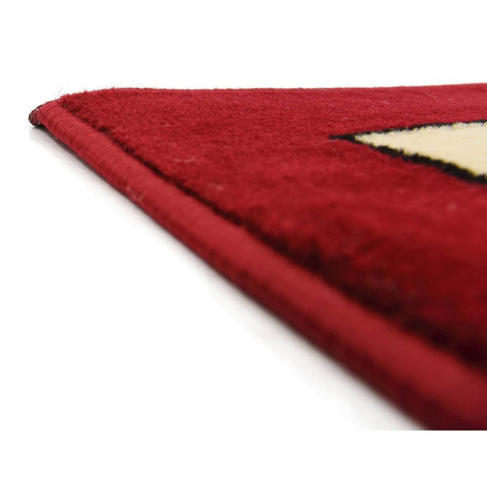 Handmade Espahan Red Synthetic Rectangular Rug - 7' x 10'