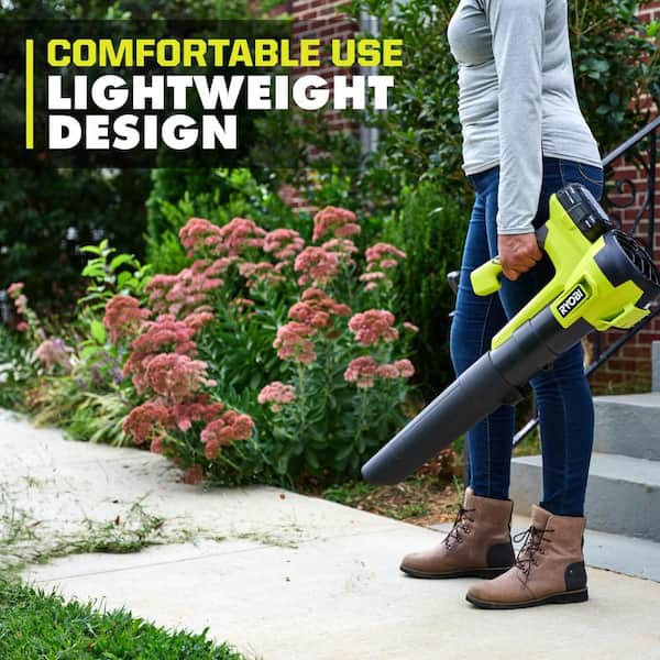 RYOBI - ONE+ 18V Cordless Battery String Trimmer/Edger and Jet Fan Blower Combo Kit (2-Tools) with 4.0 Ah Battery and Charger
