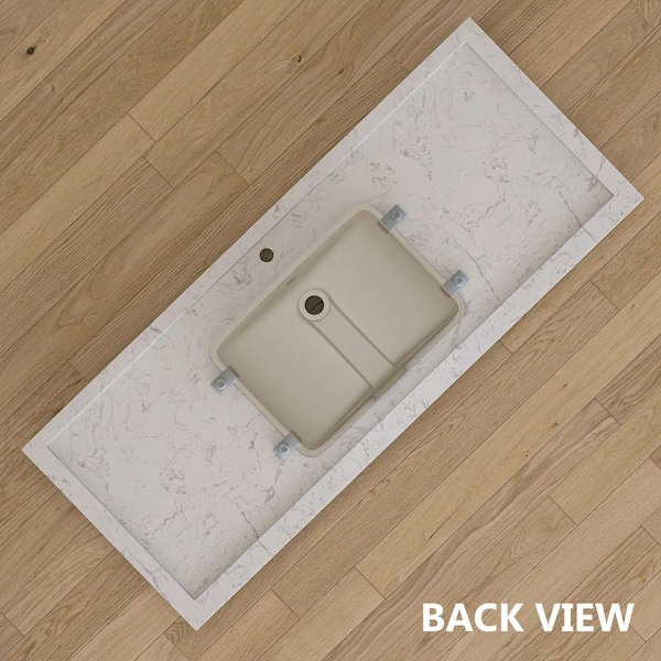 NTQ Etyi 54 in. W x 22 in. D Engineered Stone Vanity Top