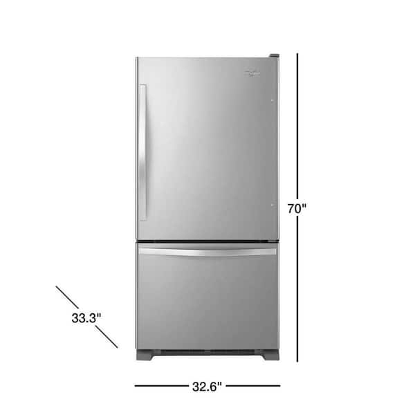 Cu Ft Bottom Freezer Refrigerator, How To Put Shelves Back In Whirlpool Refrigerator