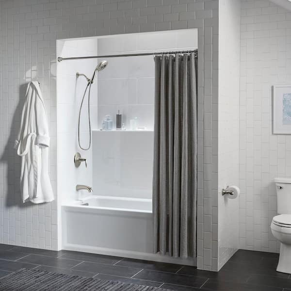 KOHLER Rally 6-Spray 5.7 in. Single Wall Mount Handheld Adjustable Shower Head in Vibrant Brushed Nickel