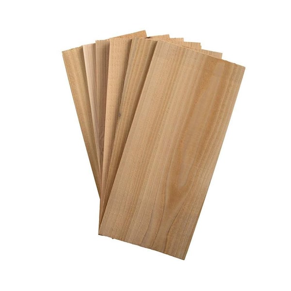 Western Red Wood Cedar Grilling Planks with 100% Natural and Sourced for Kitchen, BBQ, Salmon, Beef and Veggies (6-Pack)