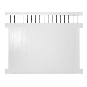 Bradford 6 ft. H x 8 ft. W White Vinyl Privacy Fence Panel Kit