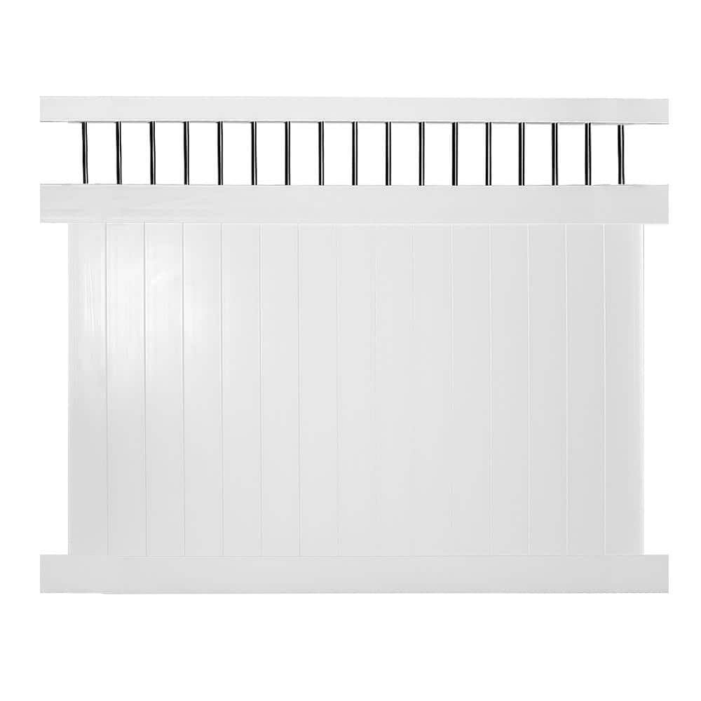 Tuscany 6 ft. H x 6 ft. W White Vinyl Privacy Fence Panel Kit price history on PriceWatchPro