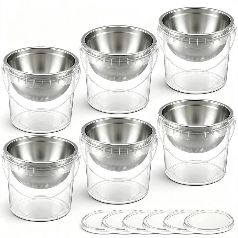 6-Set 7 in. 34 fl. oz. Stainless Steel Dip Chiller Bowl with Ice Bowl Base and Handle, Cold Serving Dish for Dips price history on PriceWatchPro