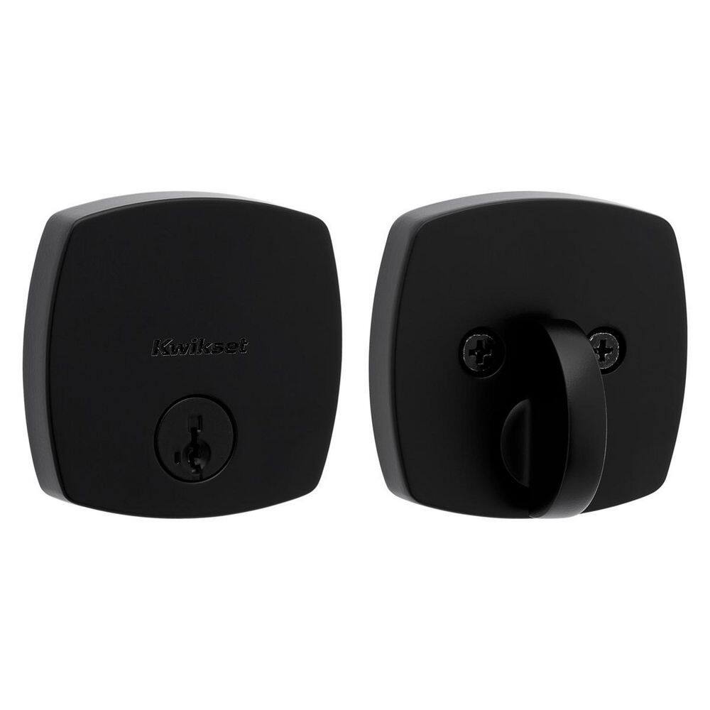 Matte Black Universal Single Cylinder Deadbolt Lock