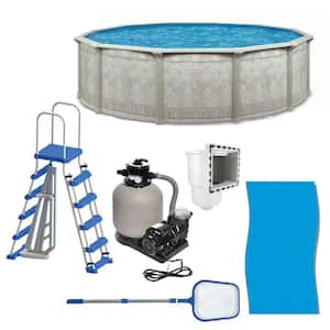 AQUARIAN Phoenix 21 ft. x 52 in. Round Above Ground Pool Sand Filter ...