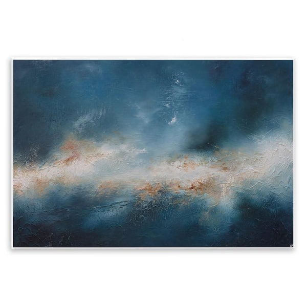 Stupell Industries Beneath The Surface Abstract by Lydia Orange Unframed Abstract Graphic Art Print 10 in. x 15 in.