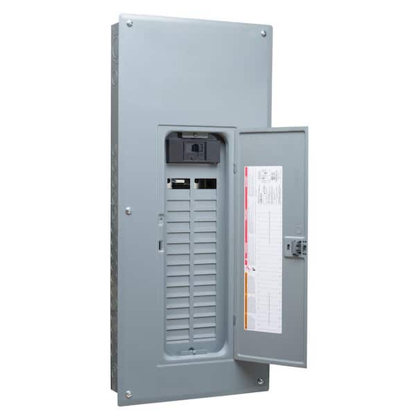 Square D Homeline 200 Amp 30-Space 60-Circuit Indoor Main Breaker Plug-On Neutral Load Center with Cover