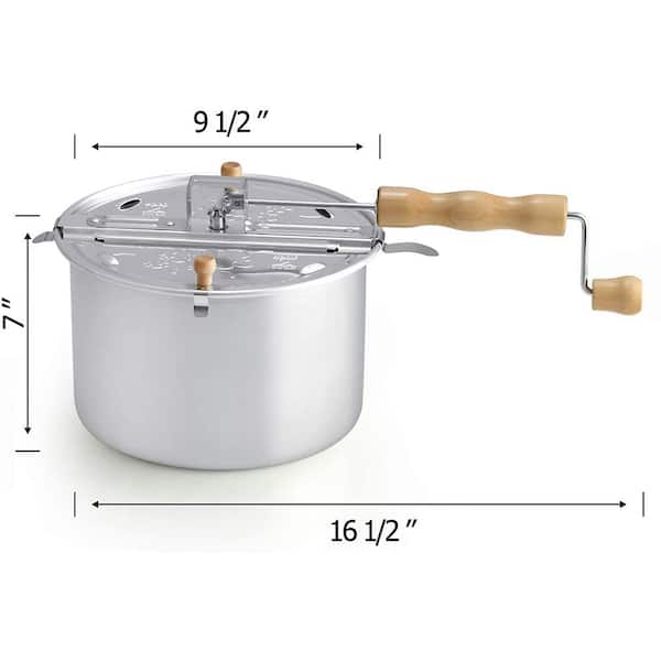  Lehman's Manual Popcorn Popper - Stainless Steel Stovetop  Popcorn Maker, No Measuring Needed, Doubles as Cooking Pot: Home & Kitchen