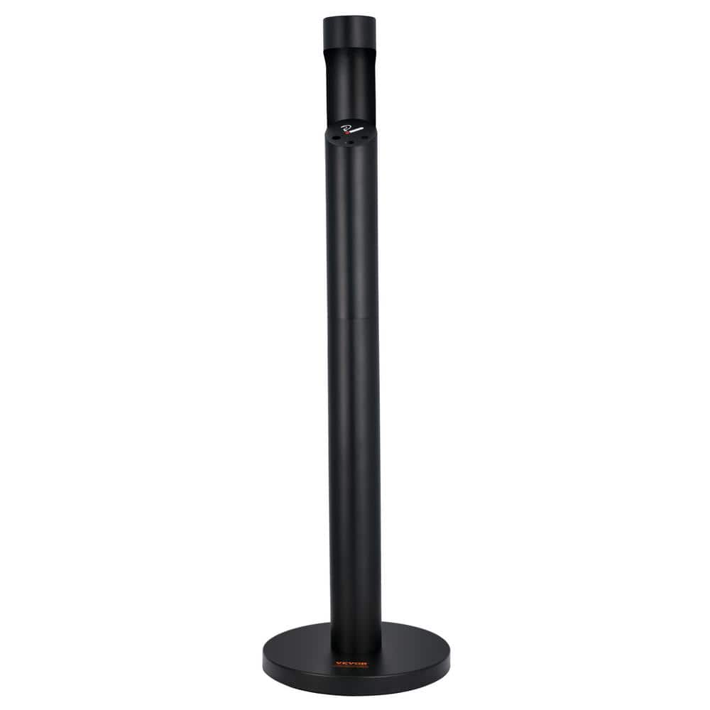 VEVOR Cigarette Butt Receptacle, Cylinder Cigarette Butt Container, Black,  Stainless Steel, Freestanding, Outdoor Ashtray SYYHTLSKYZTTAS64YV0