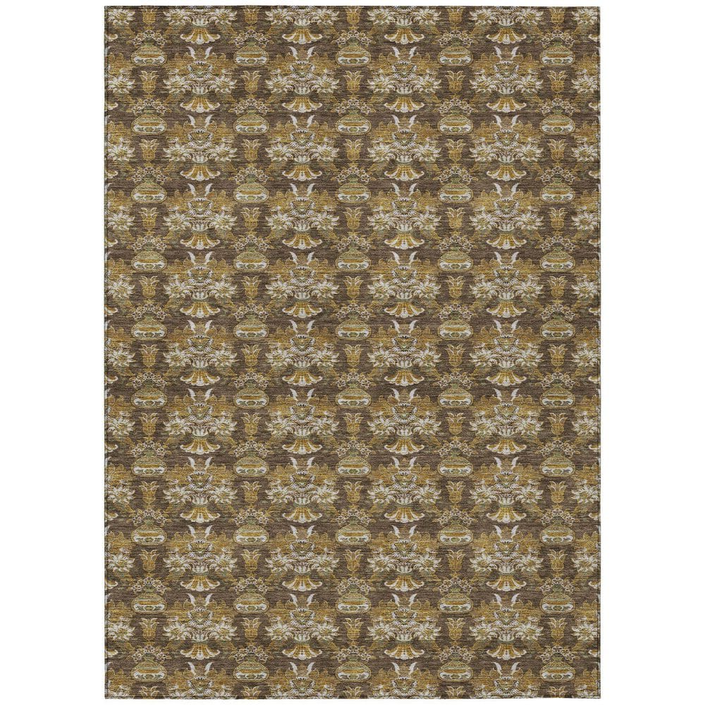 Chantille Machine Washable Indoor/Outdoor Abstract ACN2682 Chocolate 10 ft. x 14 ft. Area Rug price history on PriceWatchPro