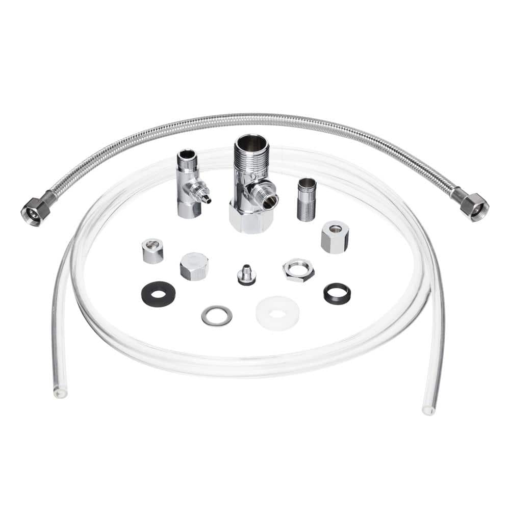 Side-Mounted Chrome Adjustable Spray Bidet with Dual Temperature