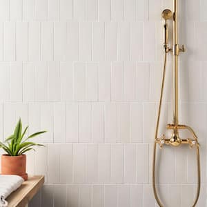 Vibe Chalk White 2.36 in. x 7.87 in. Matte Cement Subway Wall Tile (3.88 sq. ft./Case)