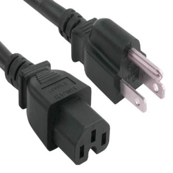 14 AWG 15 Amp 125-Volt Power Cord (NEMA 5-15P to IEC320 C15) (4-Pack)