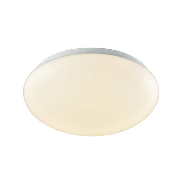 Kalona 60-Watt White Integrated LED Flushmount