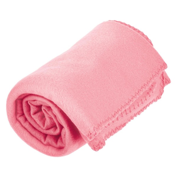 Imperial Home 50 in. x 60 in. Pink Super Soft Fleece Throw Blanket (Set of  12) MW2401P12 - The Home Depot