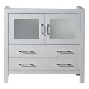 Dior 36 in. W x 18 in. D x 33 in. H Single Sink Bath Vanity Cabinet without Top in White