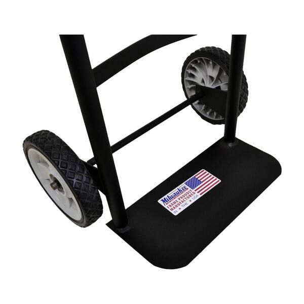 Milwaukee 300 Lb Heavy Duty Hand Truck Dolly - Lightweight Metal Moving Cart With Never Flat Wheels