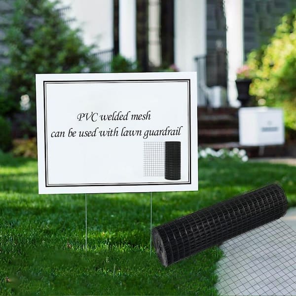 1/4 in. x 3 ft. x 100 ft. 21-Gauge Black Vinyl Coated Hardware Cloth for Chicken Coop and Home Improvement