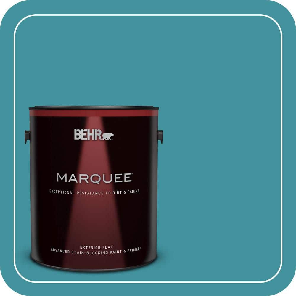 1 gal. #520D-6 Lagoon Flat Exterior Paint & Primer price history on PriceWatchPro