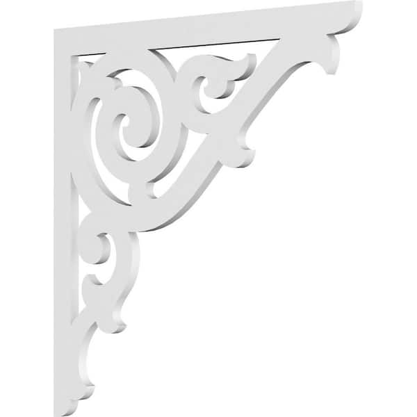 Ekena Millwork 5/8 in. W x 22 in. H x 22 in. D PVC Athens Bracket