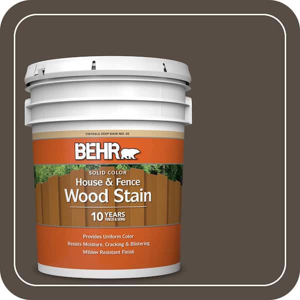 5 gal. #SC-103 Coffee Solid Color House and Fence Exterior Wood Stain
