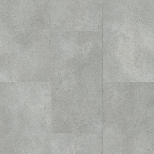 Vito Padova Gray 20 MIL x 12 in. W x 24 in. L Waterproof Click Lock Vinyl Tile Flooring (15. 93 sq. sf/case)