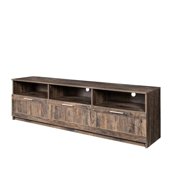 Unbranded 70.87 in. W x 16.14 in. D x 20.87 in. H Brown Bathroom Linen Cabinet
