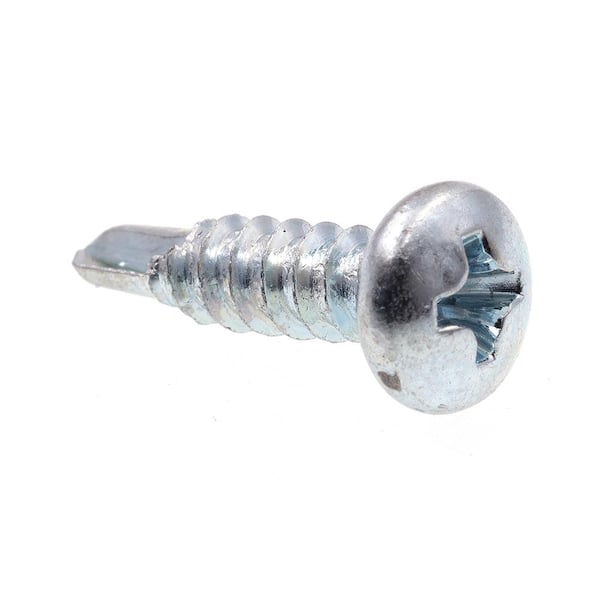 Prime-Line #8 x 5/8 in. Zinc Plated Case Hardened Steel Phillips Drive Pan Head Self-Drilling Sheet Metal Screws (50-Pack)